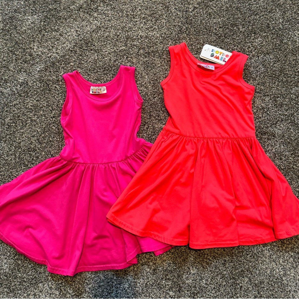 Melon DotDot Smile stretchy dress - - 2T
